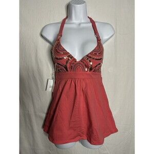 Victoria’s Secret Fashions Best Kept Secret Bra Top, Coral , Embroidered, Sequin